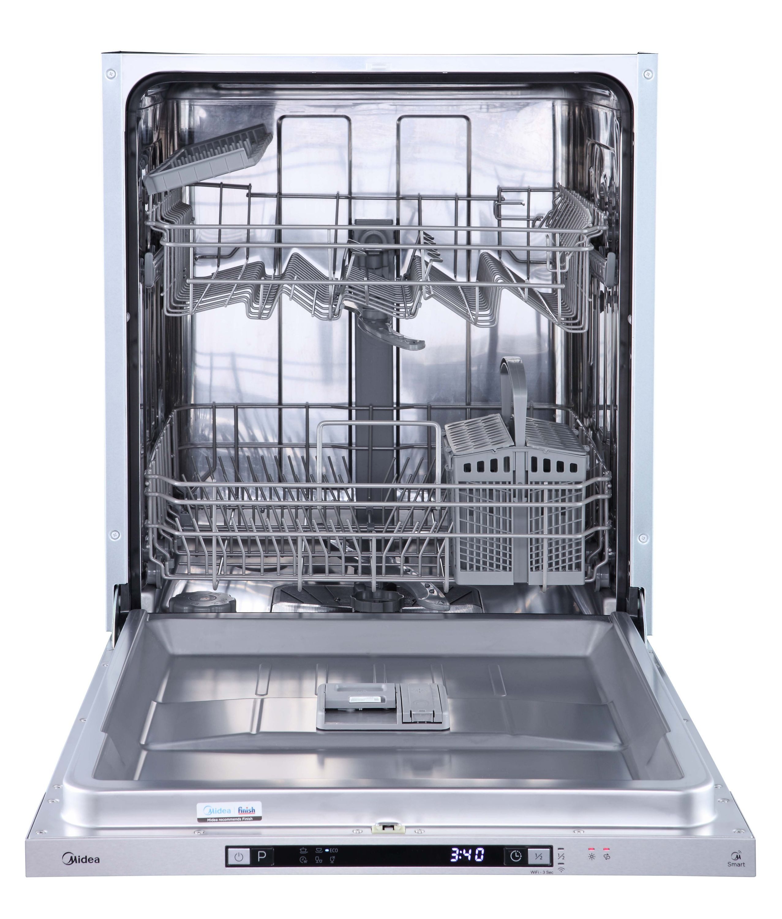Midea SV 2.60 wi vollintegriert in moderne Küchenzeile eingebaut