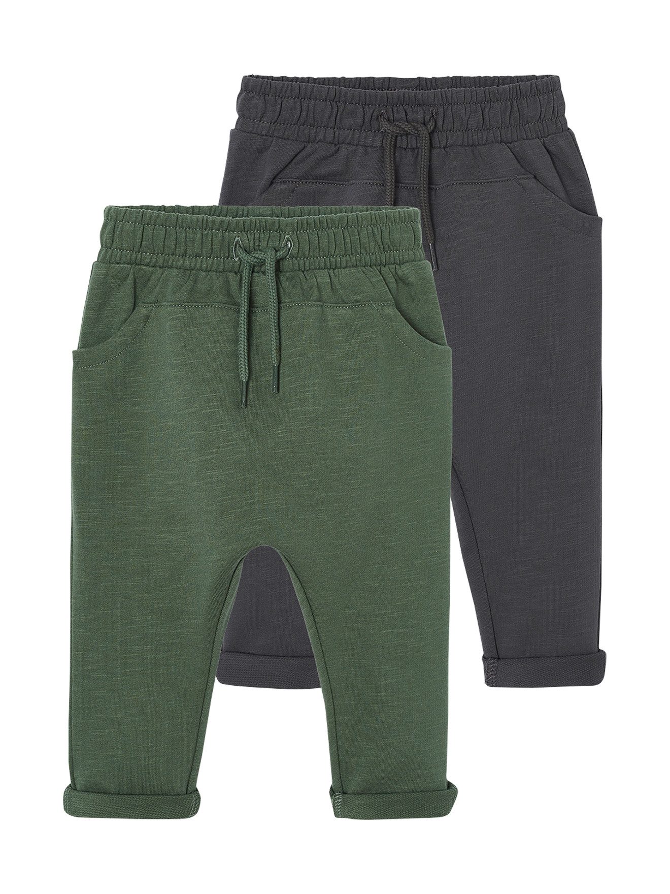 Cargohose 2er-Pack Baby Sweathosen mit Dehnbund Basics