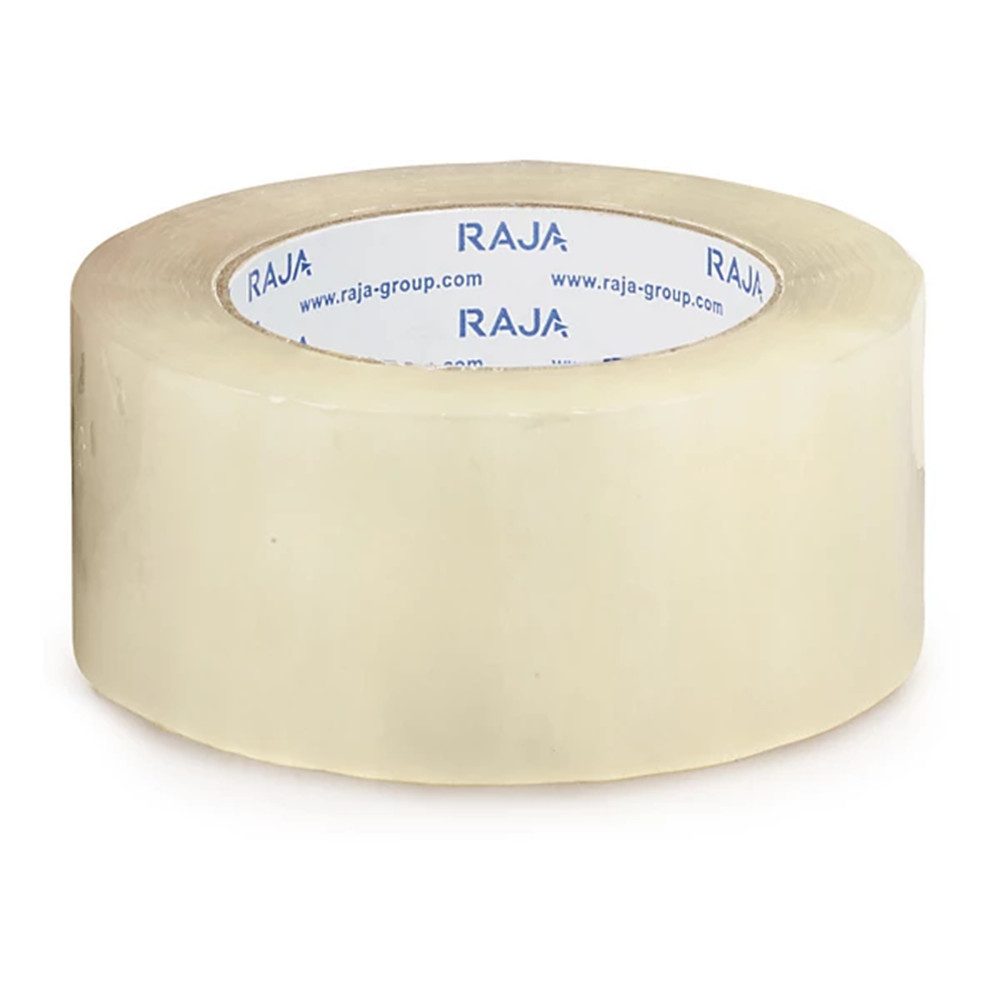 RAJA Paket-Klebeband Low-noise, PP, transparent, 48 mm x 100 m, Folienstärke 28µ, 36 Rollen