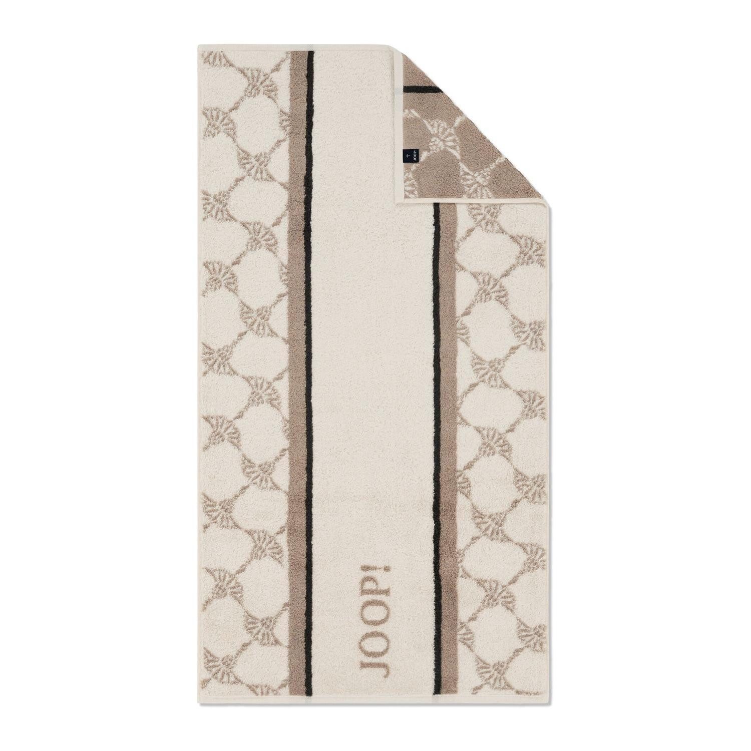 JOOP! Duschtuch STRIPES, 80 x 150 cm, Beige, Braun, Baumwolle (1-St), Made in Germany