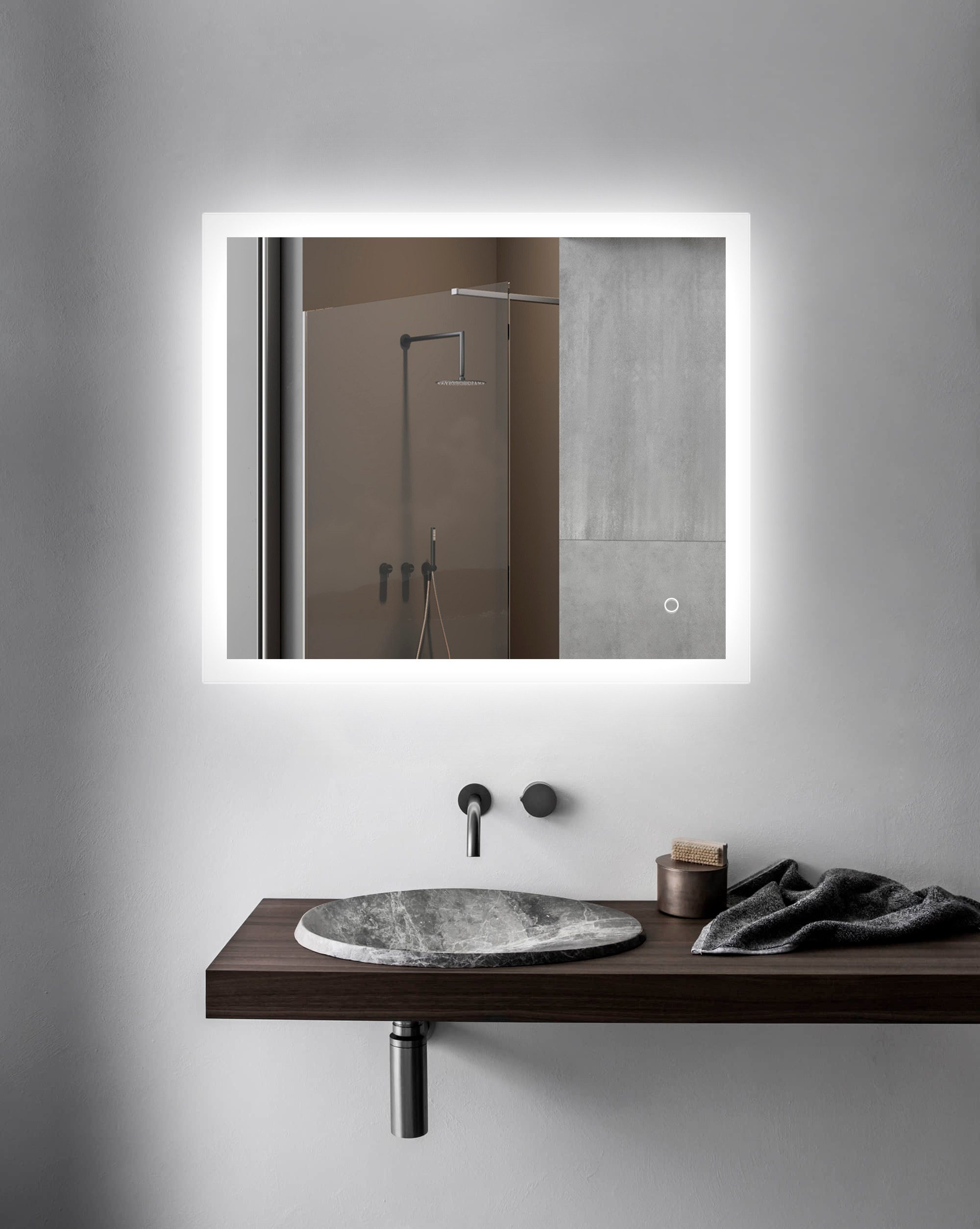 welltime LED-Lichtspiegel Harmony, mit Lichtfarbenwechsler und Dimmschalter günstig online kaufen