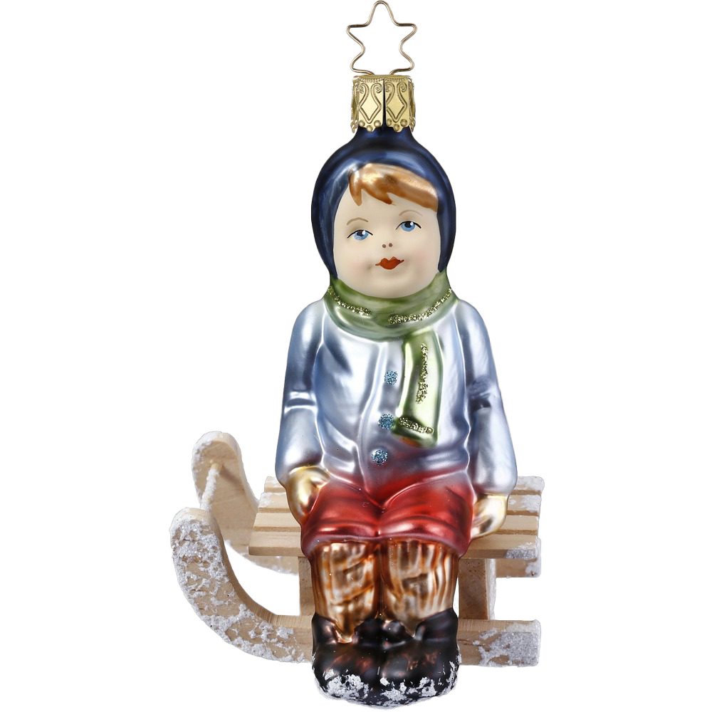 INGE-GLAS® Christbaumschmuck Kleine Rast (1-tlg), mundgeblasen, handbemalt