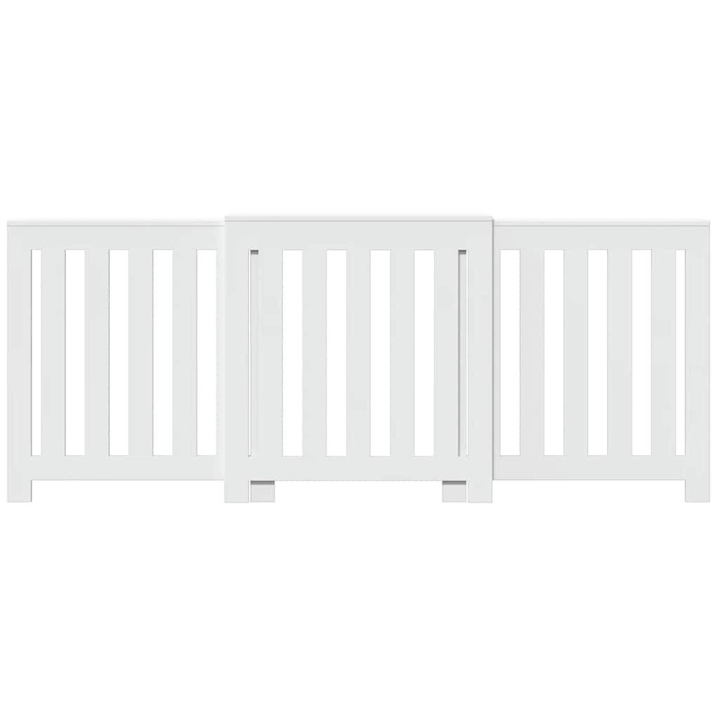 vidaXL Heizkörper Heizkörperabdeckung Weiß 205 x 21,5 x 83,5 cm Holzwerkstoff – Bild 3 von 5