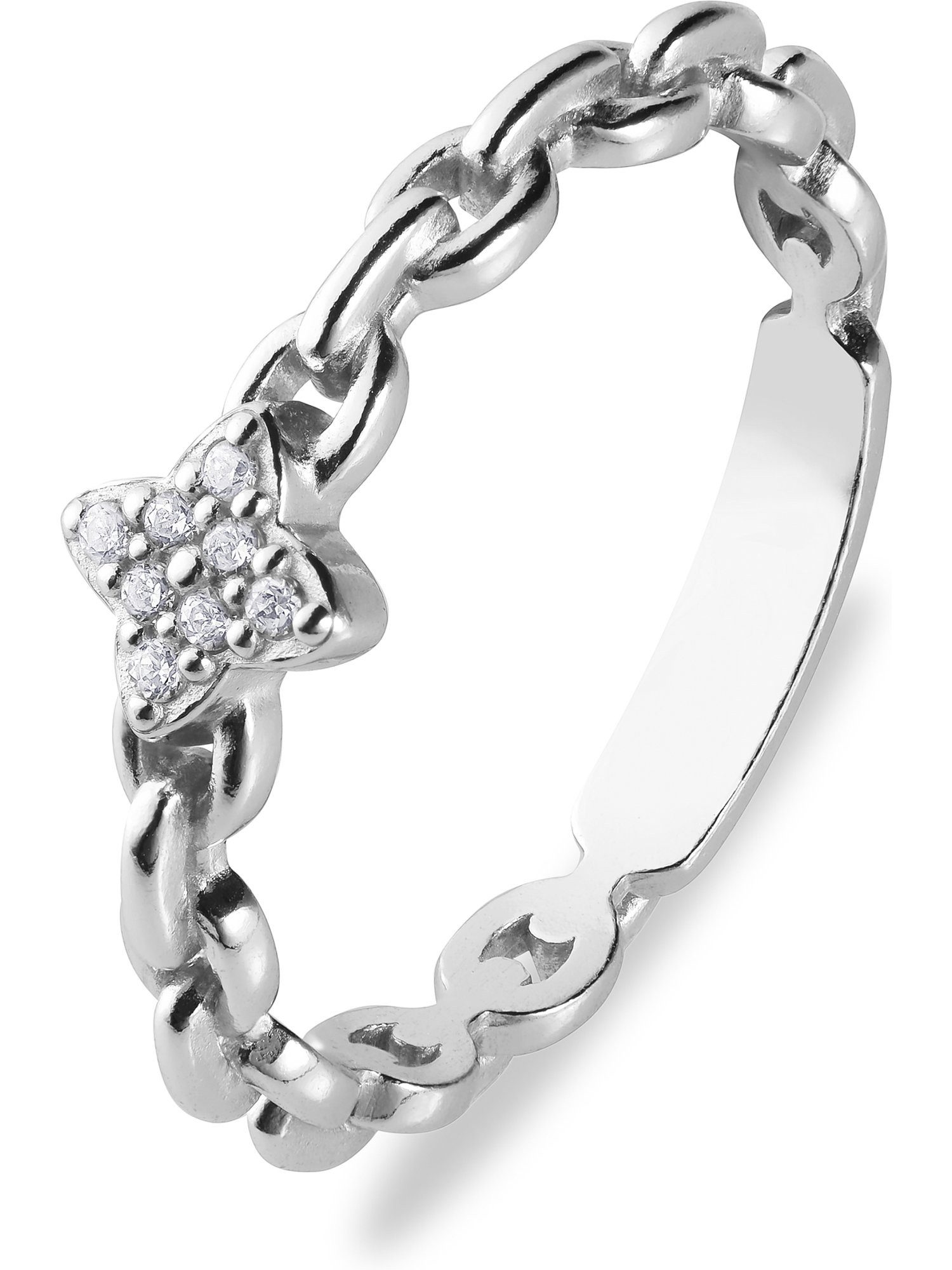 CHRIST Silberring CHRIST Damen-Ring 925er Silber, recycelt Zirkonia, Zirkonia