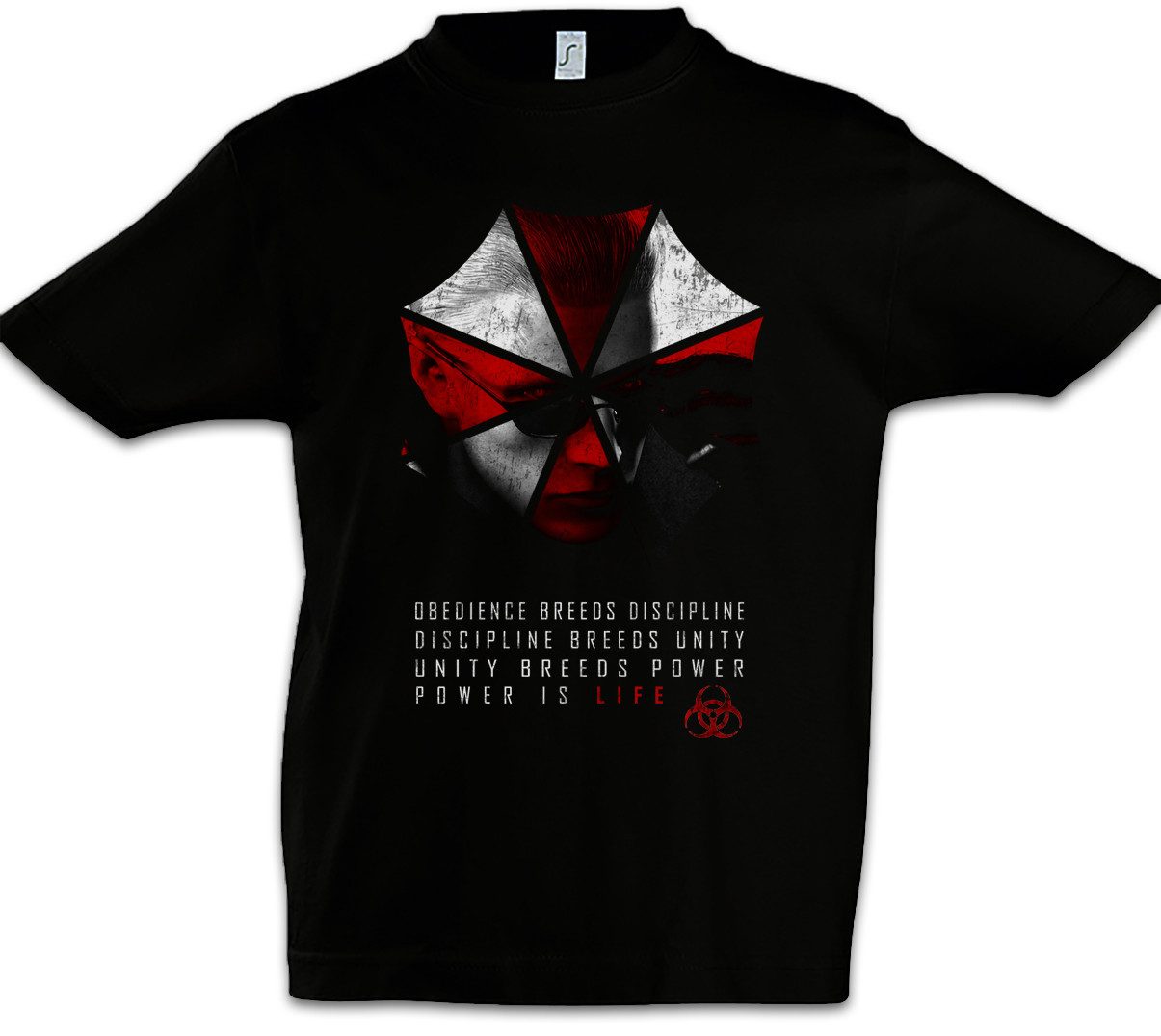 Print-Shirt Wesker Umbrella Kinder T-Shirt Resident Corporation Corp Evil Logo
