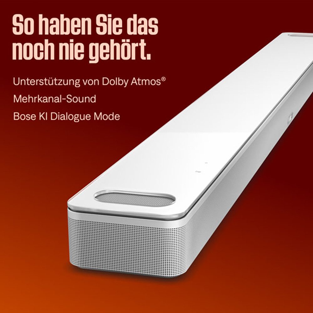 Bose Smart Ultra Soundbar mit Dolby Atmos Soundbar 5.1 (Bluetooth, Multiroom, WLAN, Multiroom, Immersive Sound, Alexa, AIRPLAY 2, Simple Sync)
