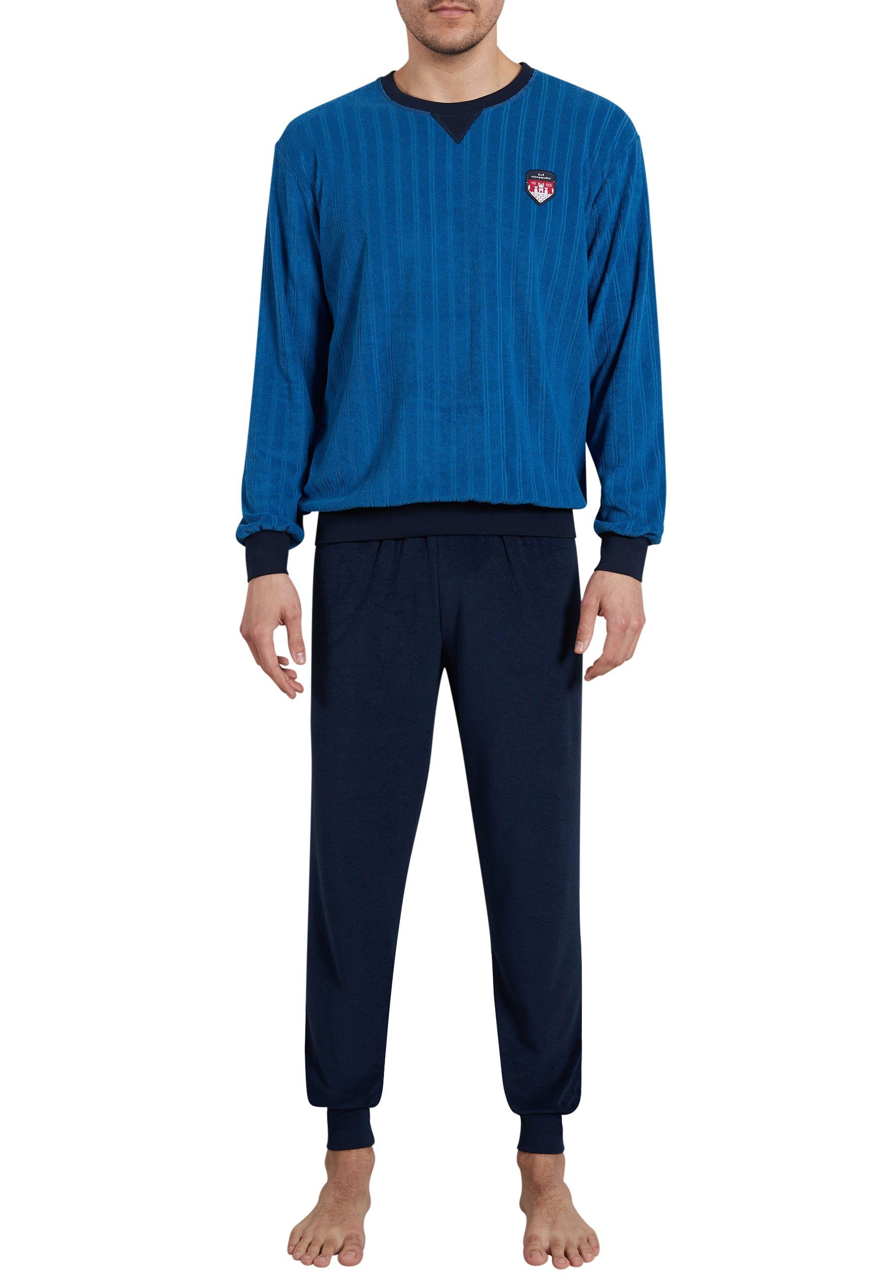 GÖTZBURG Pyjama GÖTZBURG Herren Pyjama blau günstig online kaufen
