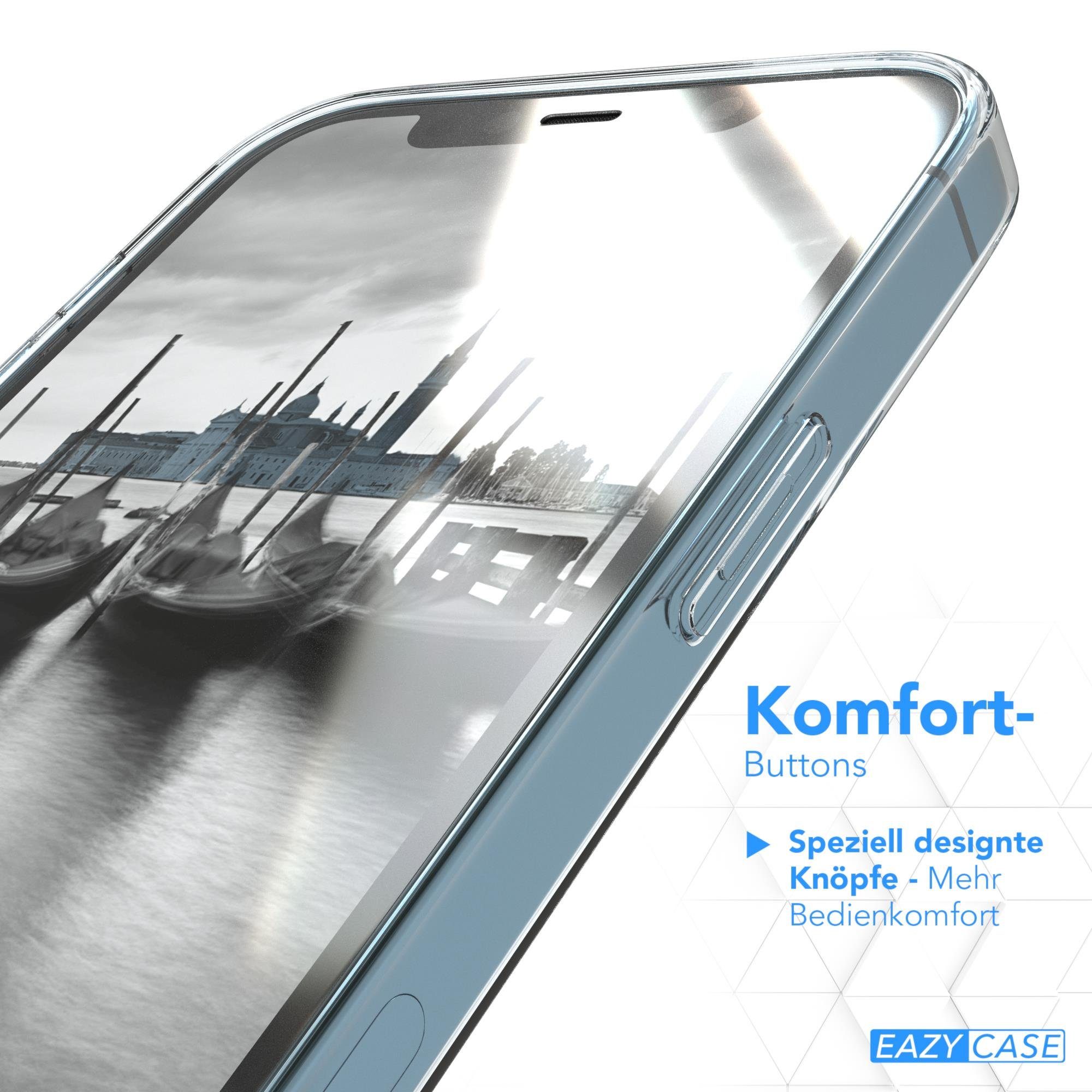 EAZY CASE Handyhülle Slimcover Clear für Apple iPhone 12 /iPhone 12 Pro 6,1 Zoll, durchsichtige Hülle Ultra Dünn Silikon Backcover TPU Telefonhülle Klar – Bild 4 von 5
