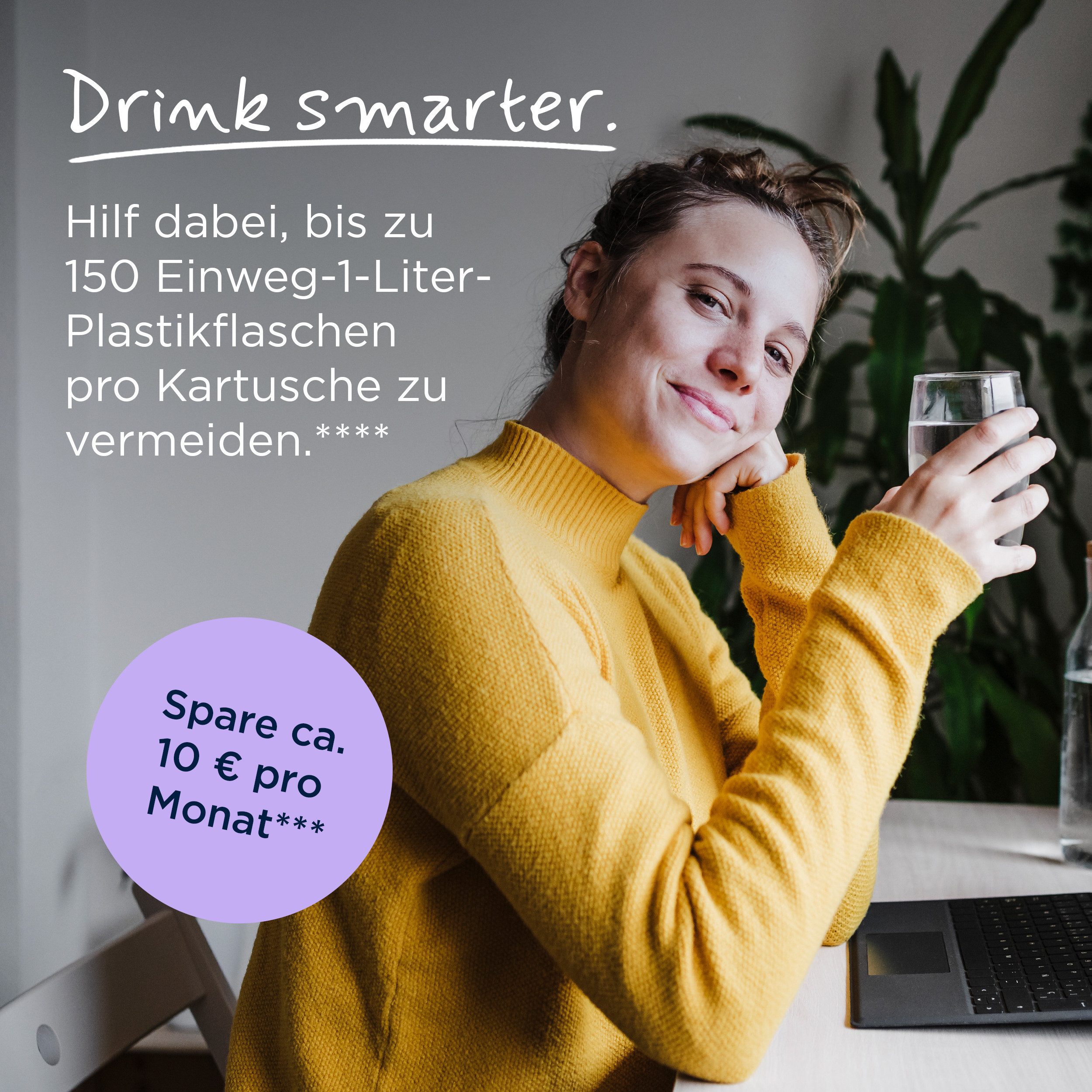 BRITA Wasserfilter Kanne MAXTRA Marella graphit inkl. 1x Pure Performance Kartusche, Passt in Kühlschrank, Filterwechselanzeige, reduziert PFAS, Kalk etc. – Bild 5 von 5