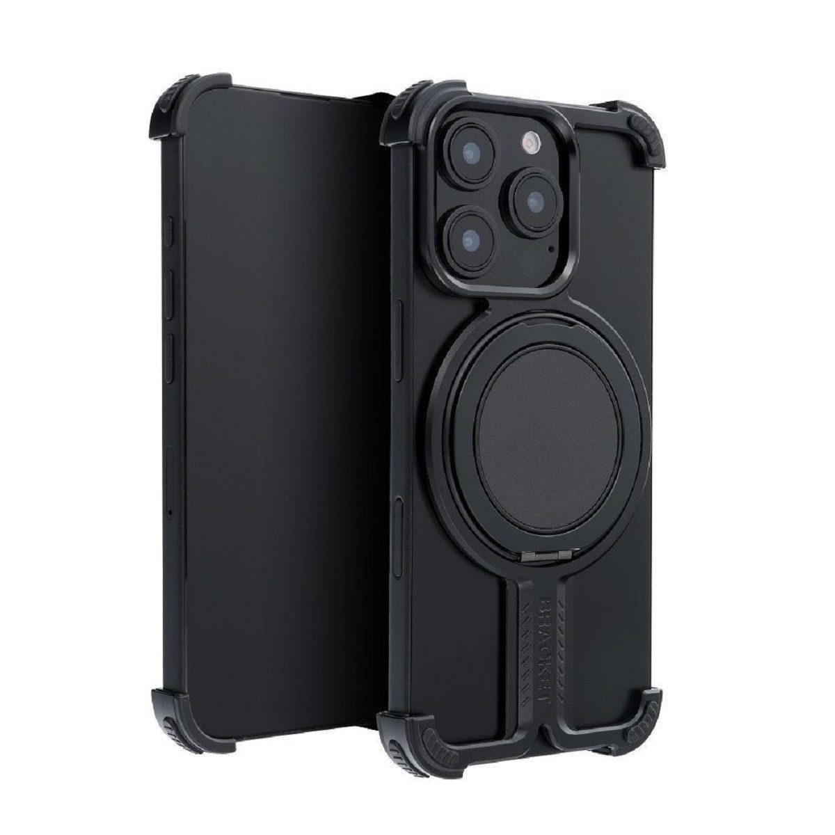 COFI 1453 Handyhülle Bracket Case Robuste Aluminium-Handyhülle mit integriertem Ringständer