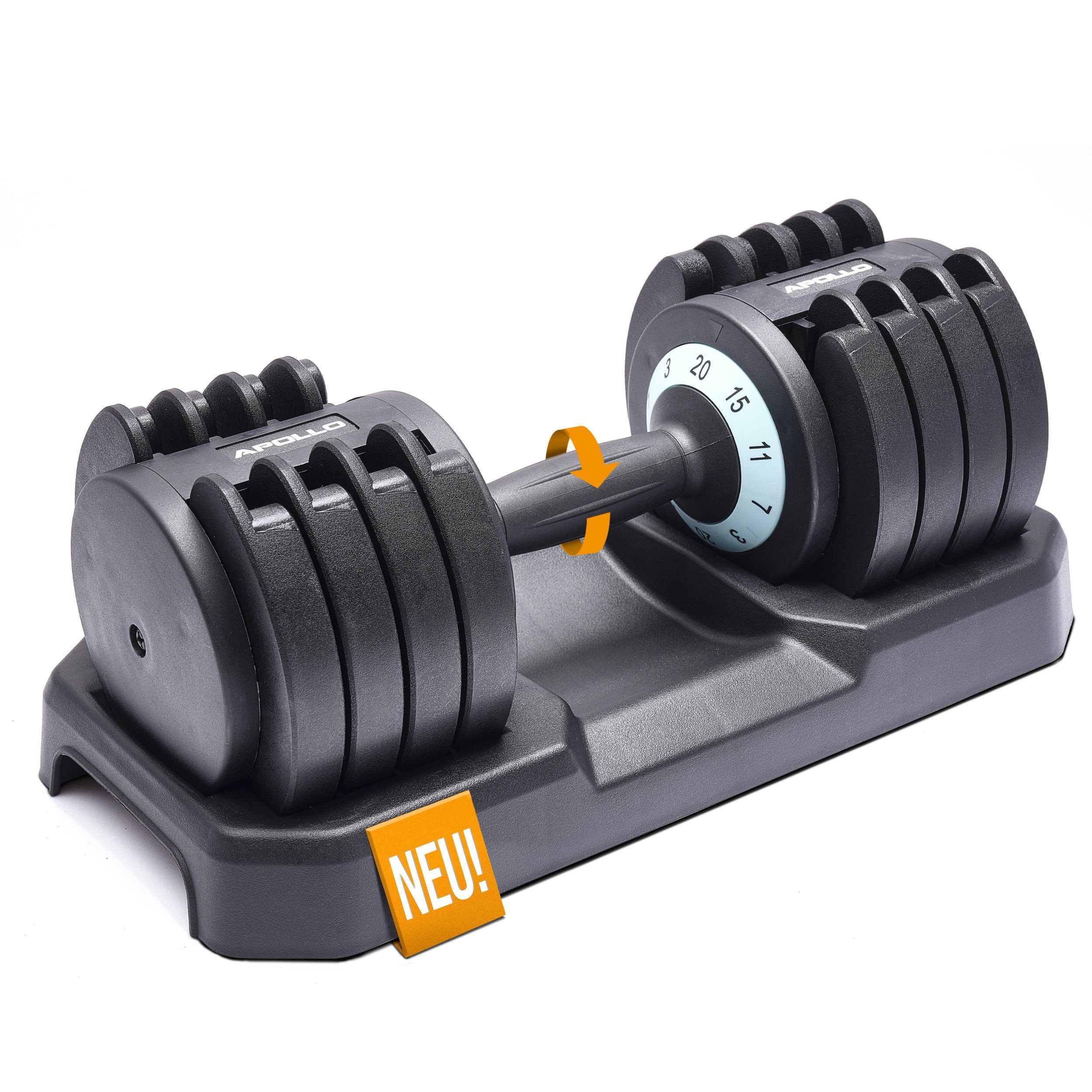 Apollo Kurzhantel Verstellbare Hantel, Systemhantel mit variablen Gewichten für Frauen & Männer