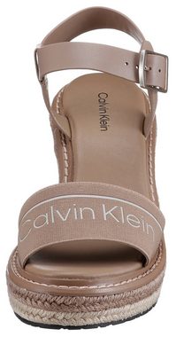 Calvin Klein WIRA 5C *I Sandalette mit Bast bezogenem Keilabsatz