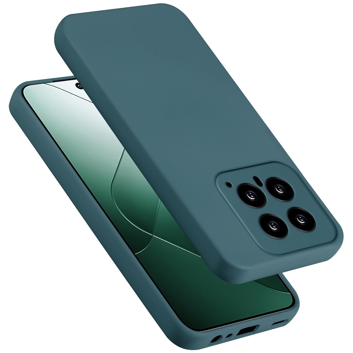 Cadorabo Handyhülle für Xiaomi 14 Hülle Xiaomi 14, Flexible Hülle TPU Silikon Schutzhülle Back Cover Case