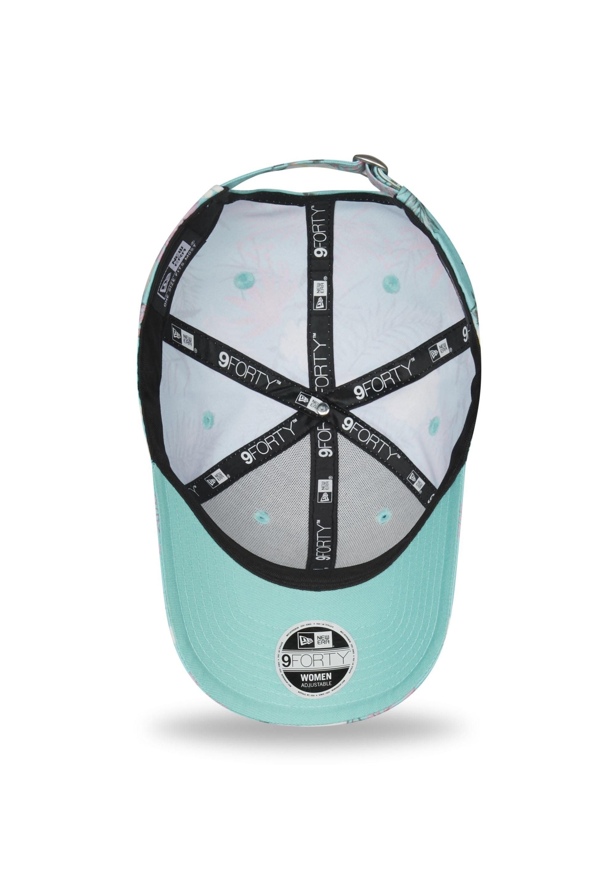 New Era Baseball Cap New York Yankees MLB Floral Turquoise 9Forty Adjustable Women Cap New (1-St)