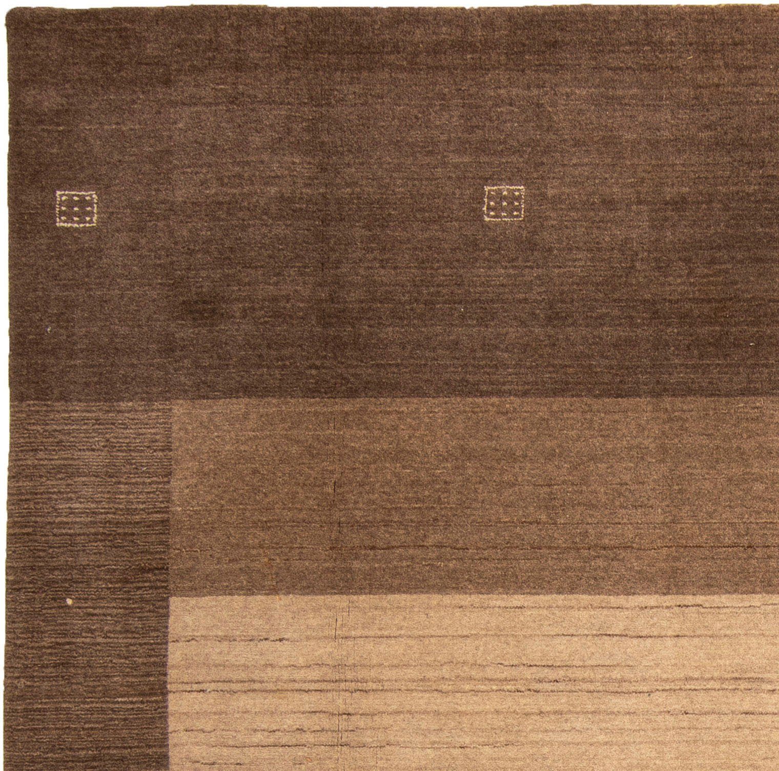 Wollteppich Gabbeh - Softy rechteckig, 170 Höhe: cm morgenland, 240 mm, braun, Wohnzimmer, - Einzelstück - 16 x