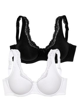 petite fleur Bügel-BH (Packung, 2 Stück) mit Tragevariante Neckholder, Basic Dessous