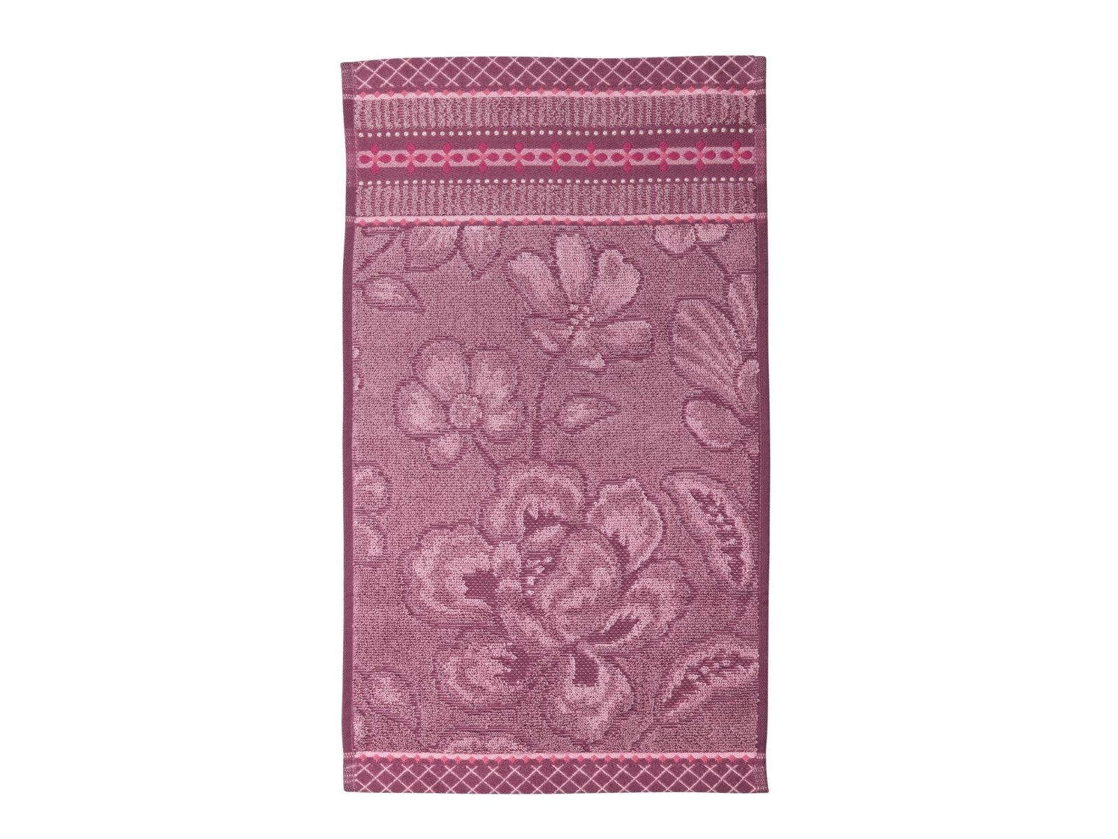 PiP Studio Gästehandtuch Jasmin Jacquard Gästehandtuch light pink 30x50cm (1 Stück), 100% Baumwolle (340543)