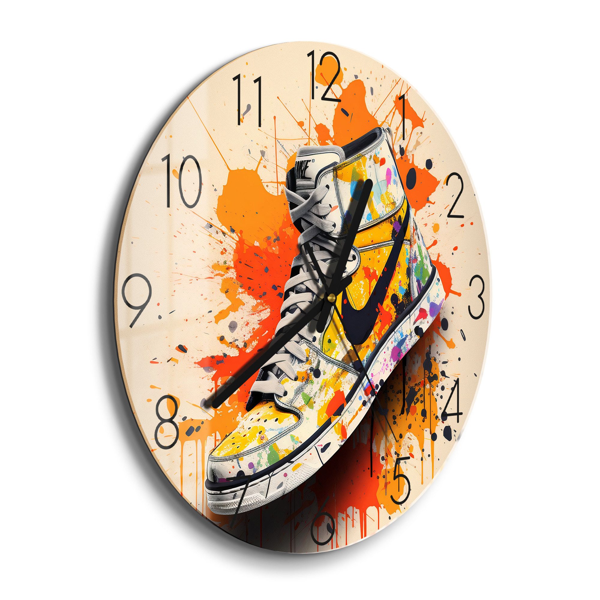 DEQOART Wanduhr 'Streetwear Symphony' (Glas Glasuhr günstig online kaufen