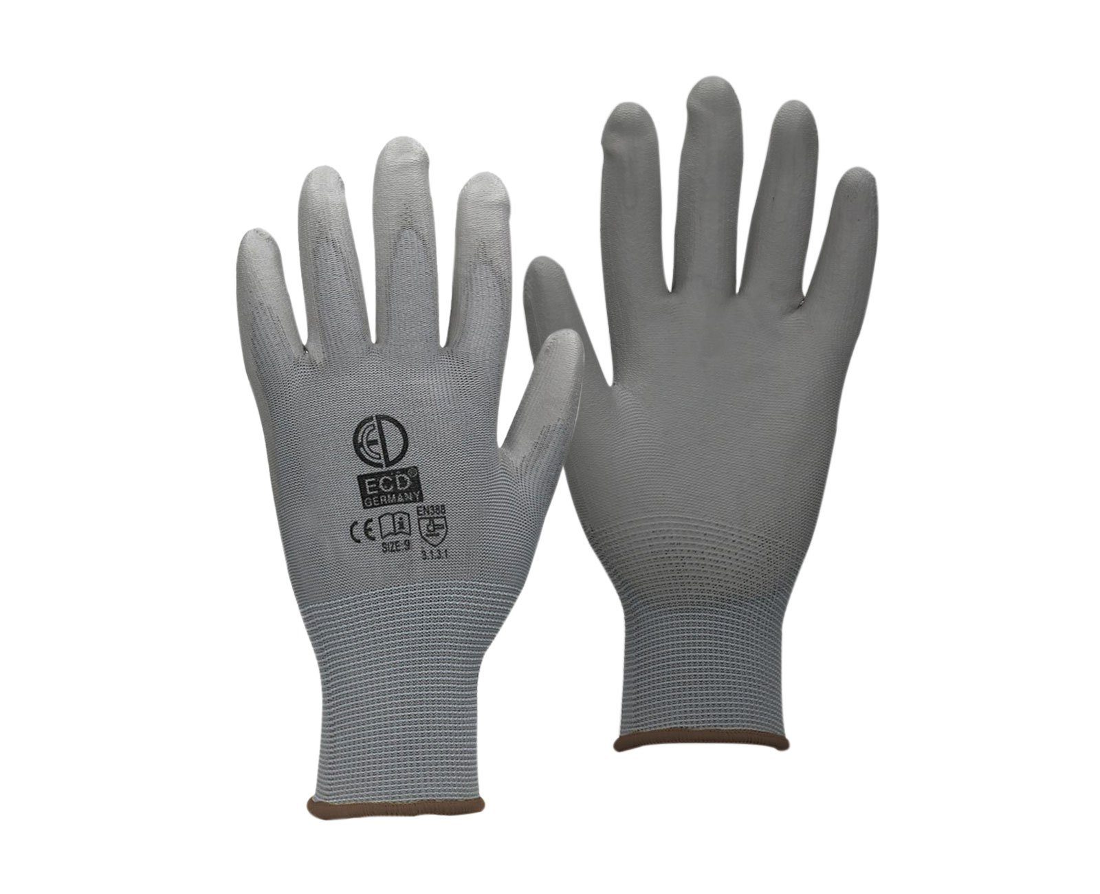 HAGO Arbeitshandschuhe Verbesserter und Mechaniker-Handschuh, Industrie grau Arbeitshandschuhe