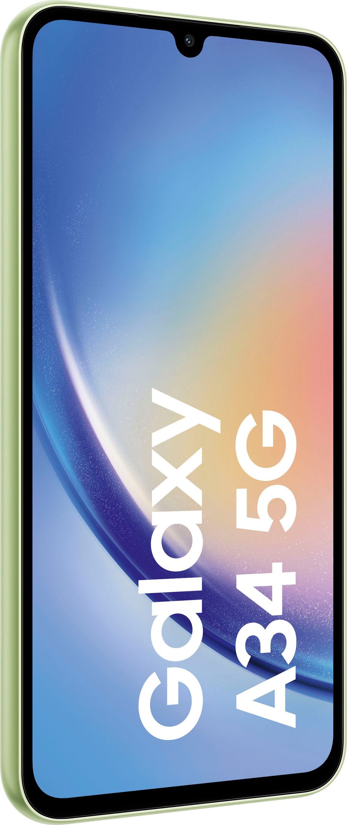 Samsung Galaxy A34 5G 256GB cm/6,6 GB 48 (16,65 256 Kamera) MP Smartphone leicht Speicherplatz, Zoll, grün
