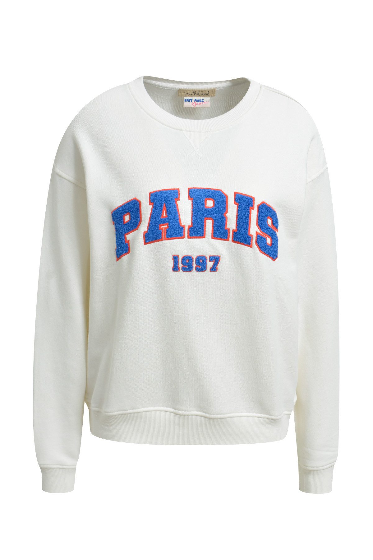 Smith & Soul Sweatshirt mit geripptem Rundhals, bestickt günstig online kaufen