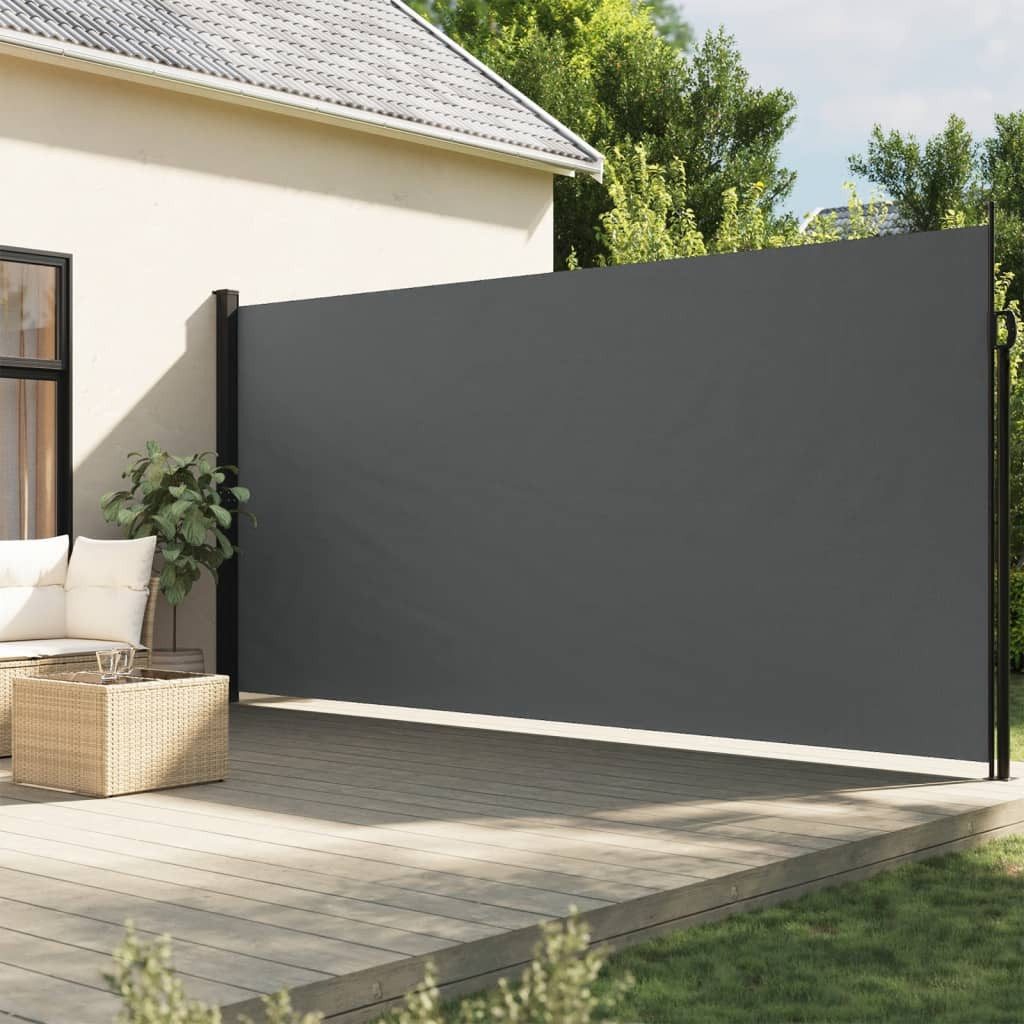vidaXL Seitenmarkise 200 x 300 cm Seitenmarkise Ausziehbar Anthrazit 200x300 cm