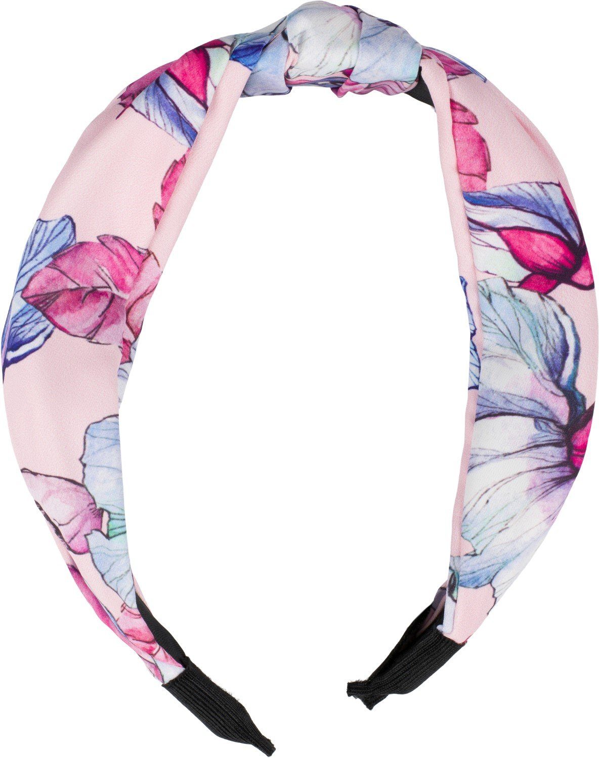 styleBREAKER Haarband, Blumen mit Rose Haarreif Muster 1-tlg