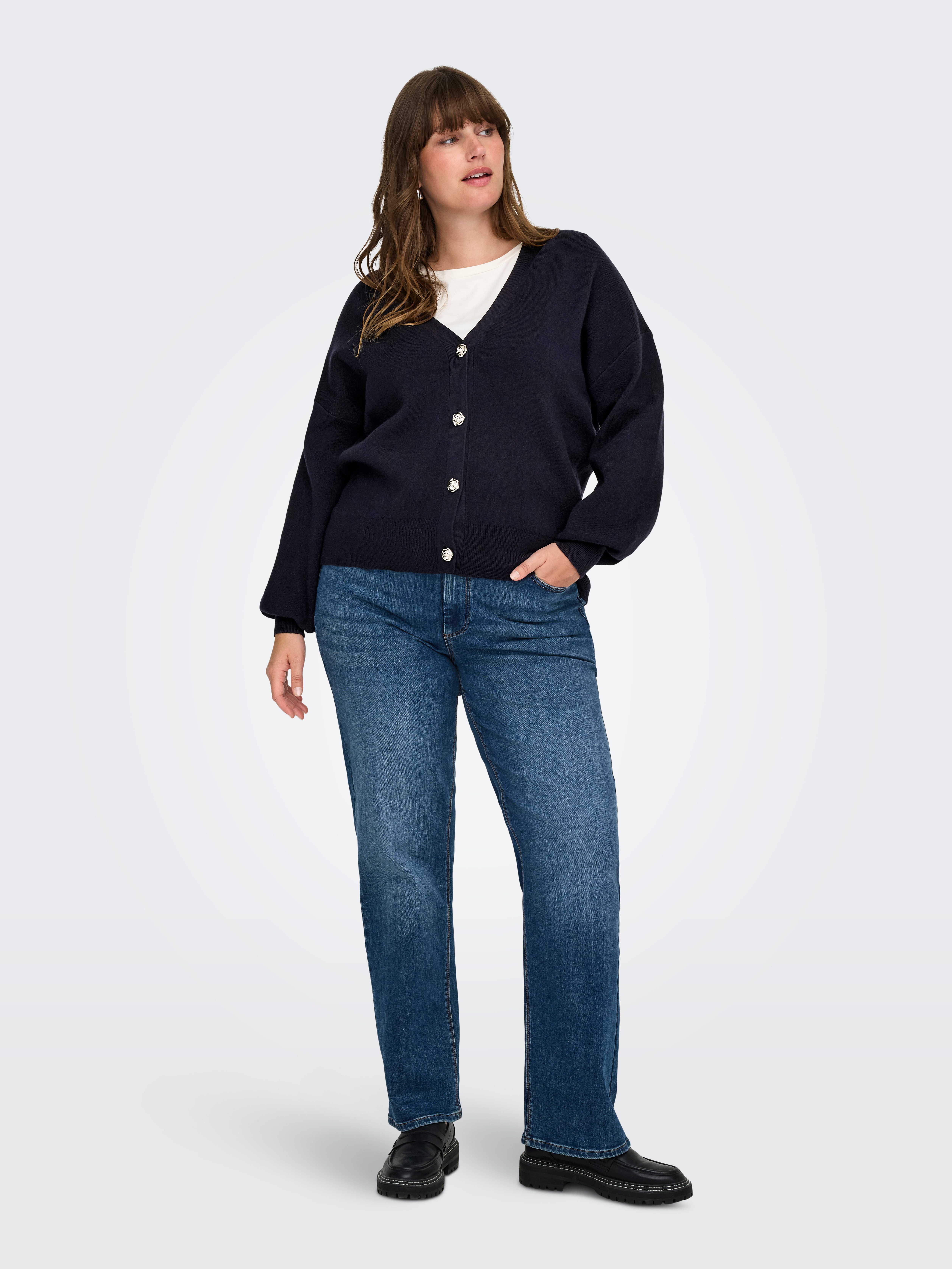 ONLY CARMAKOMA Strickjacke CARIBI LS CARDIGAN KNT
