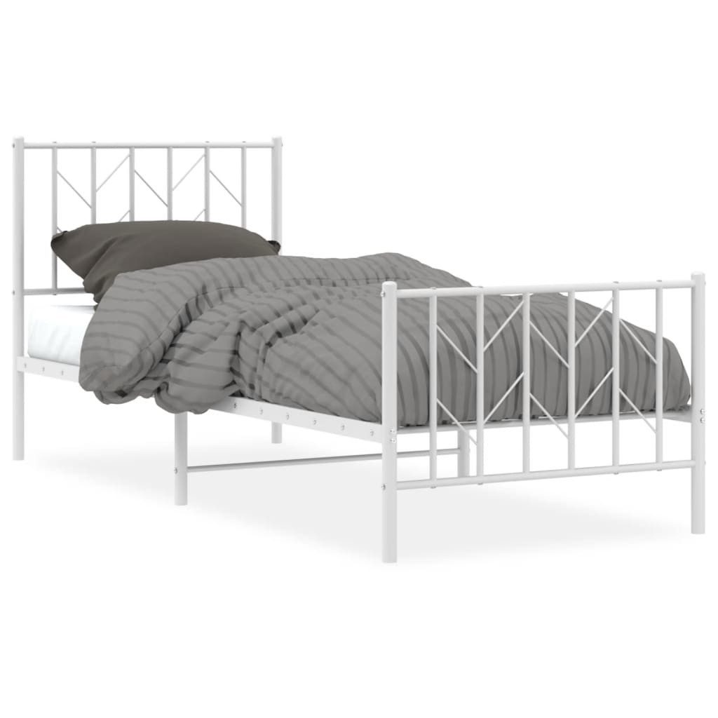 vidaXL Bett Bettgestell mit Kopf- und günstig online kaufen