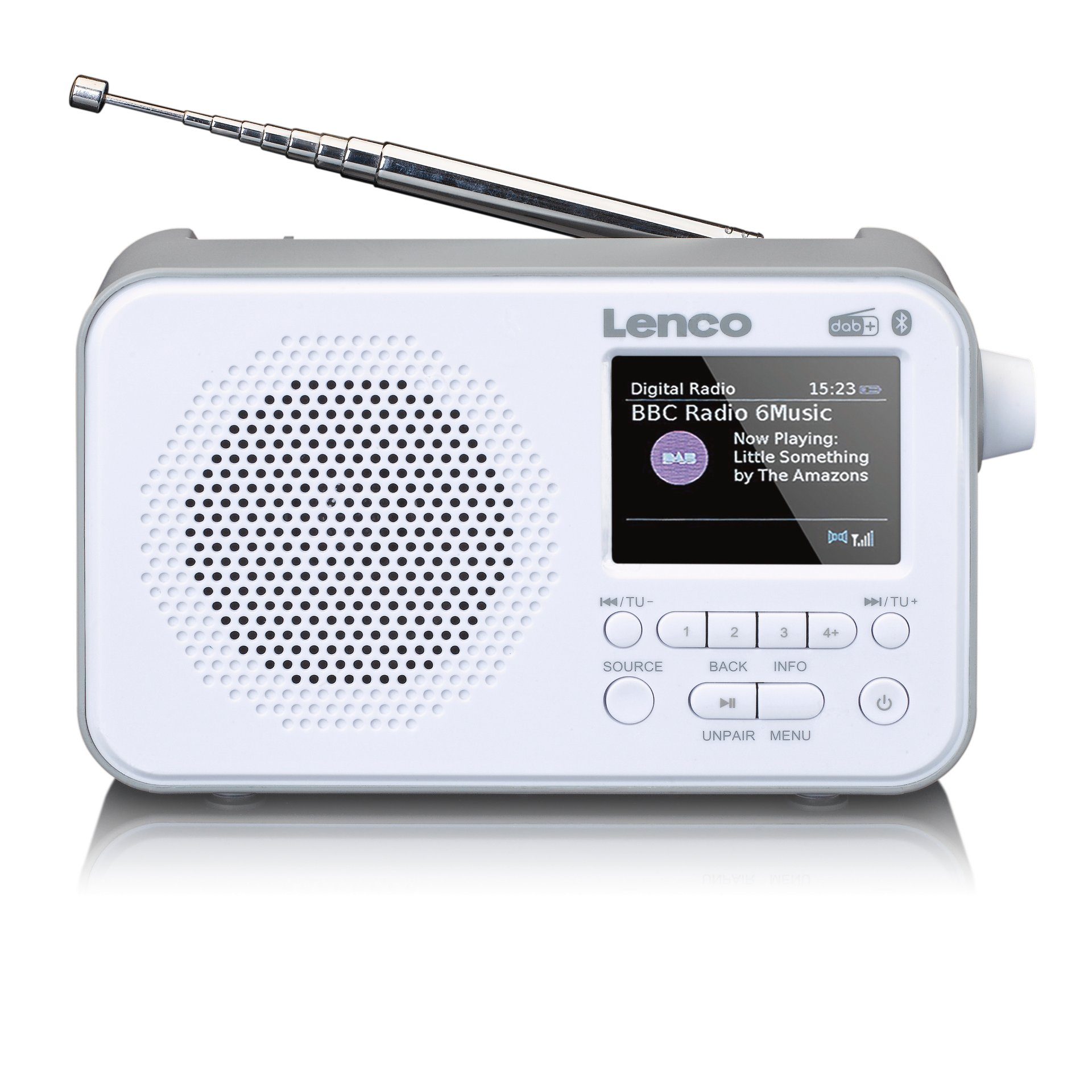 Lenco PDR-036WH - DAB+/FM-Radio (DAB) (DAB) Digitalradio weiß (Digitalradio