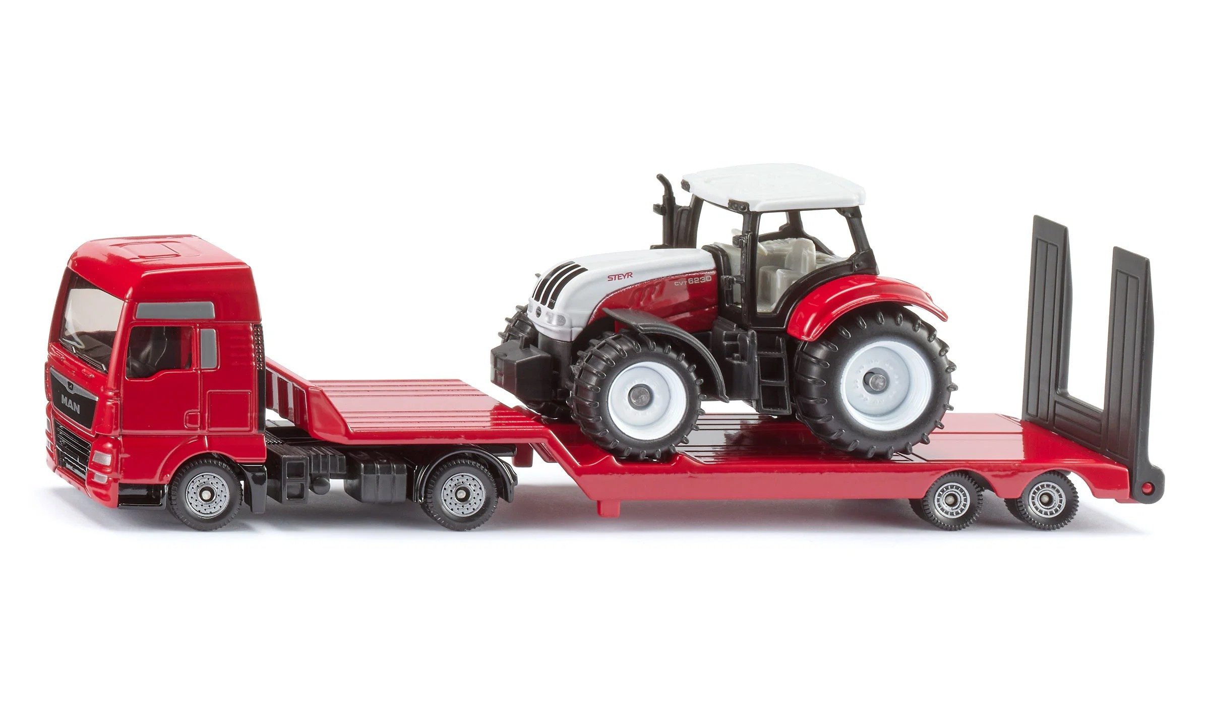 Siku Spielzeug-LKW MAN LKW mit Steyr Traktor