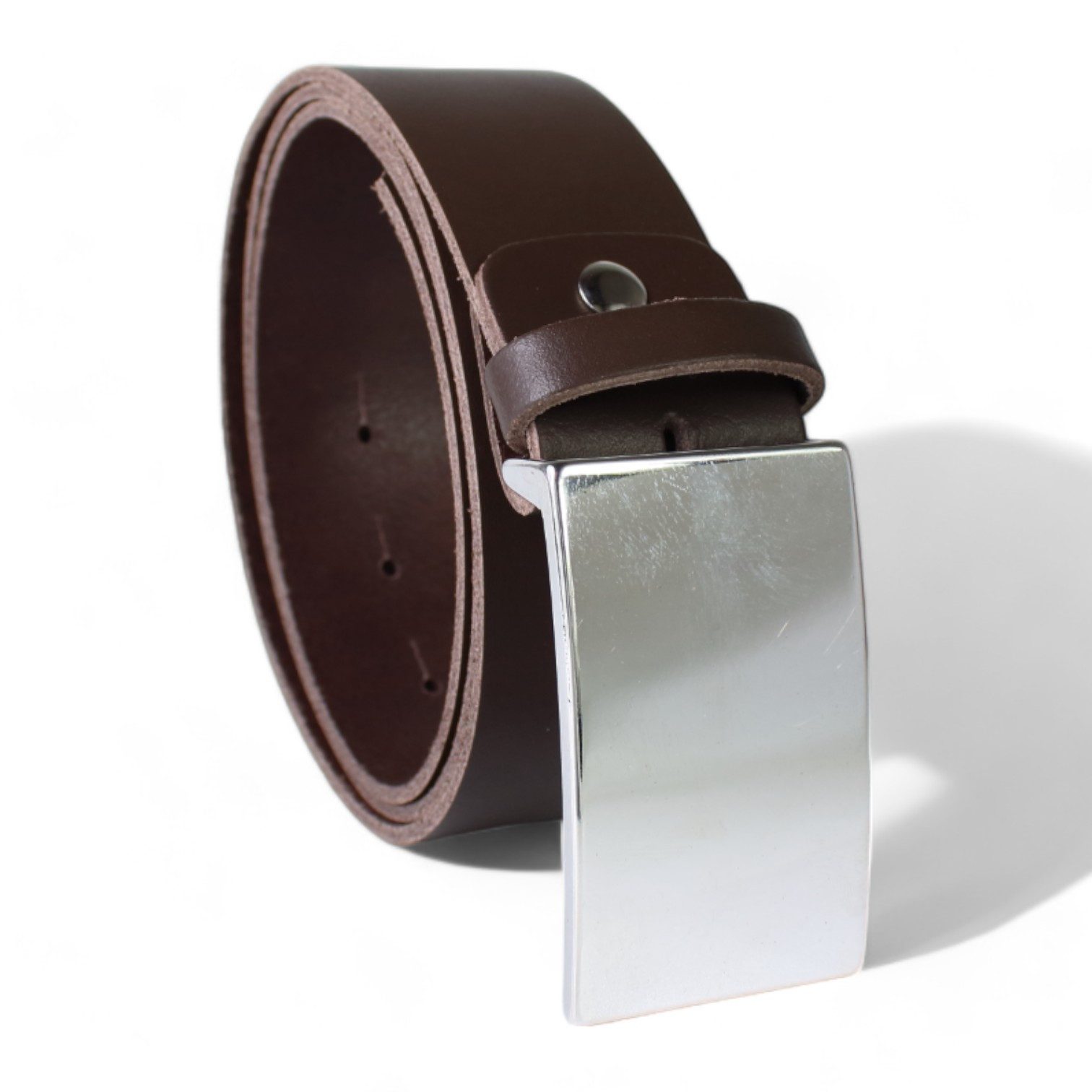 FRONHOFER Ledergürtel 19229 (1-St) Ledergürtel, kürzbar, 4cm, silberne Schn günstig online kaufen