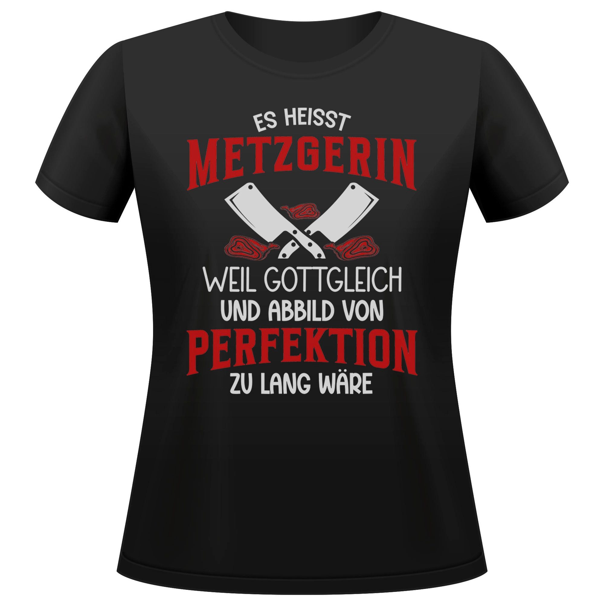 T-Shirt Metzgerin Geschenk Frauen Spruch Beruf Ausbildung Abschluss