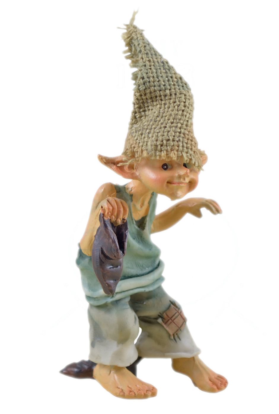Vogler Dekofigur Pixie schleicht barfuß 8 cm Figur Kobold Fee Fabelwesen 8 cm