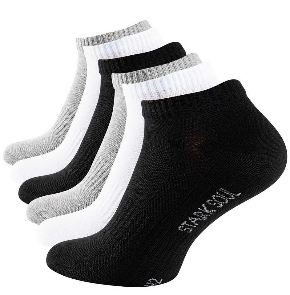 Stark Soul® Sneakersocken Sneaker Socken Mesh gekämmte Baumwolle, Premium  Qualität, Unisex für Damen & Herren 6 Paar, die AIR-CHANNEL-Sohle sorgt für  eine optimale Luftzirkulation unter dem Fuß