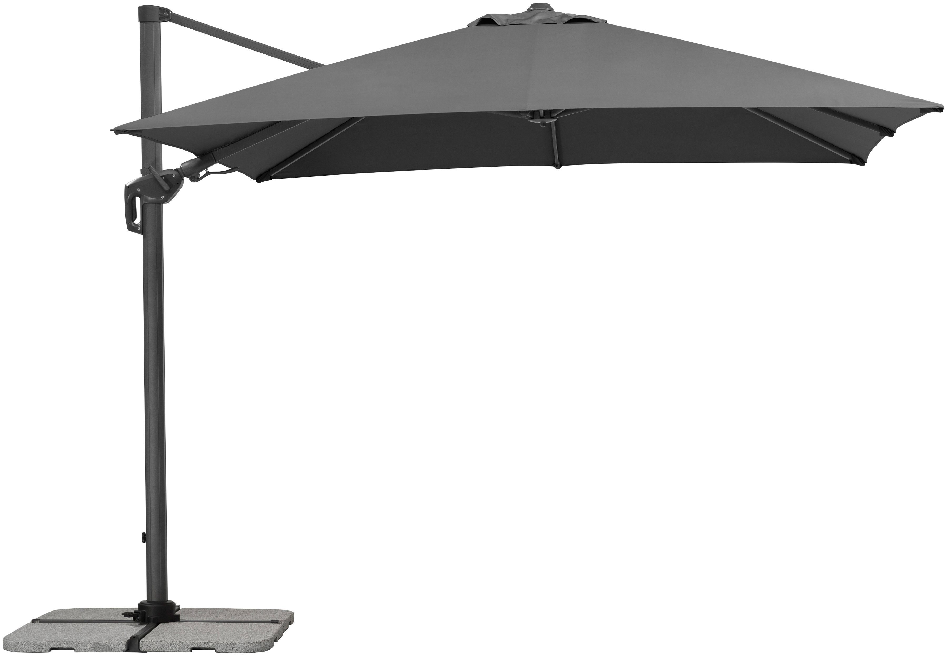 Schneider Schirme Ampelschirm Rhodos Twist, LxB: 300x300 cm, mit Schutzhülle, ohne Wegeplatten