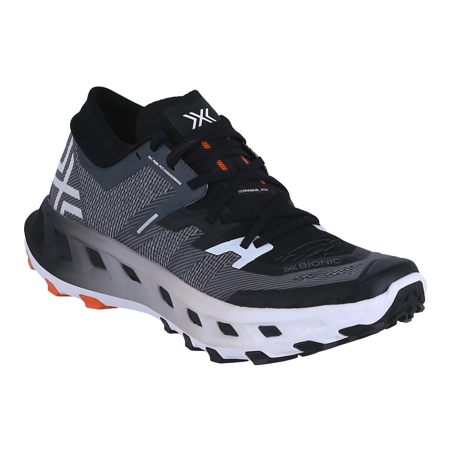 X-Bionic Trail-Laufschuhe Terraskin X02 schwarz/weiss Herren Wanderschuh