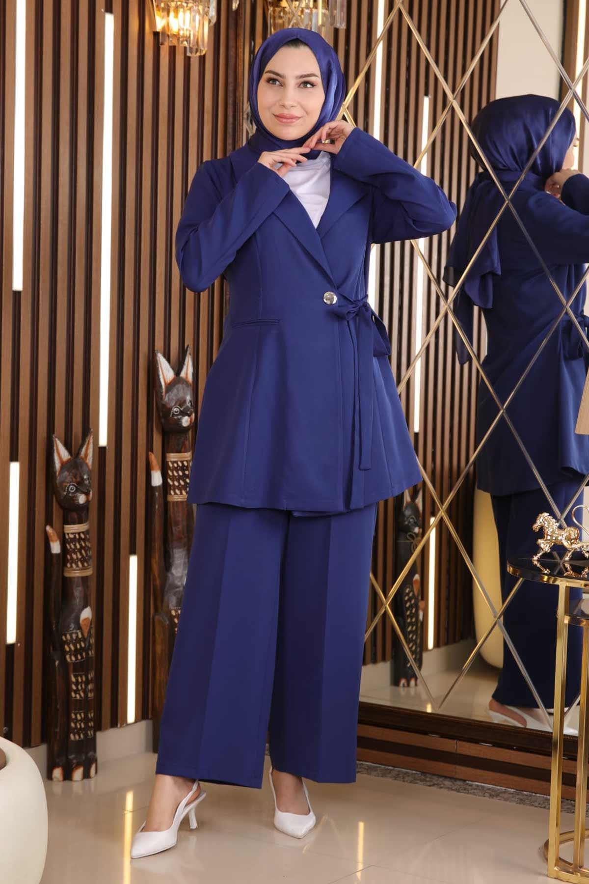 MODAMİHRAM Blusentop Gürtel Detail Set