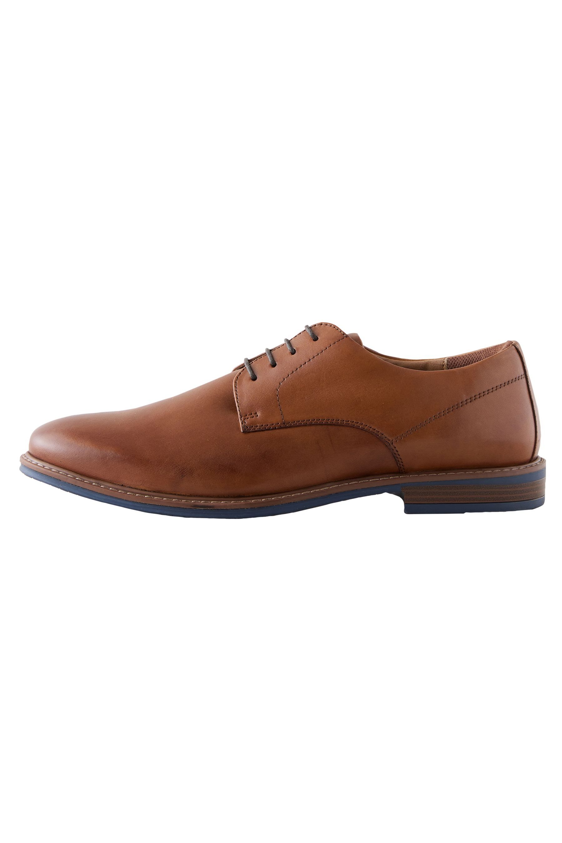 Derby-Schuhe mit Kontrastsohle Schnürschuh