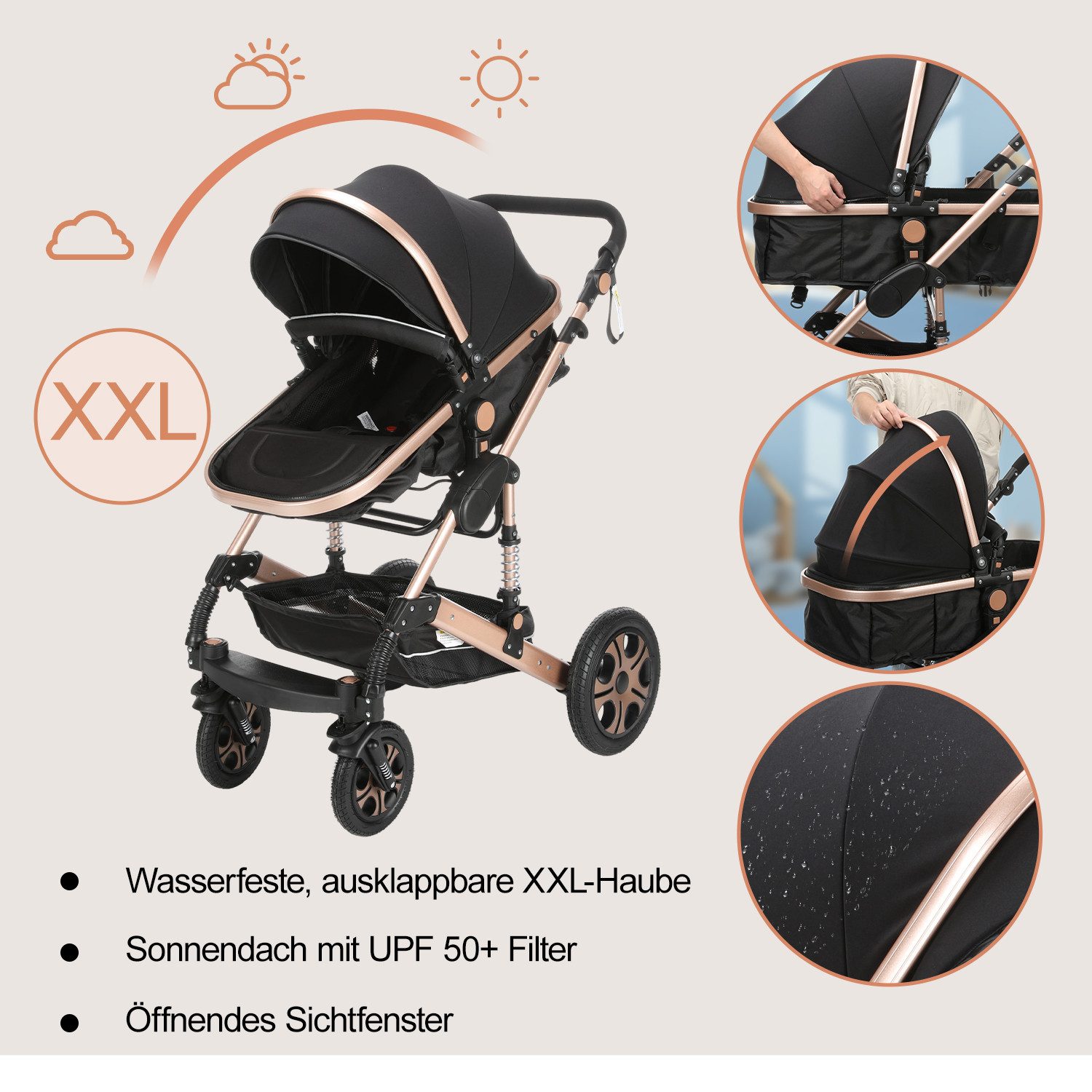 Oyajia 3in1 Kinderwagen - Bild 5
