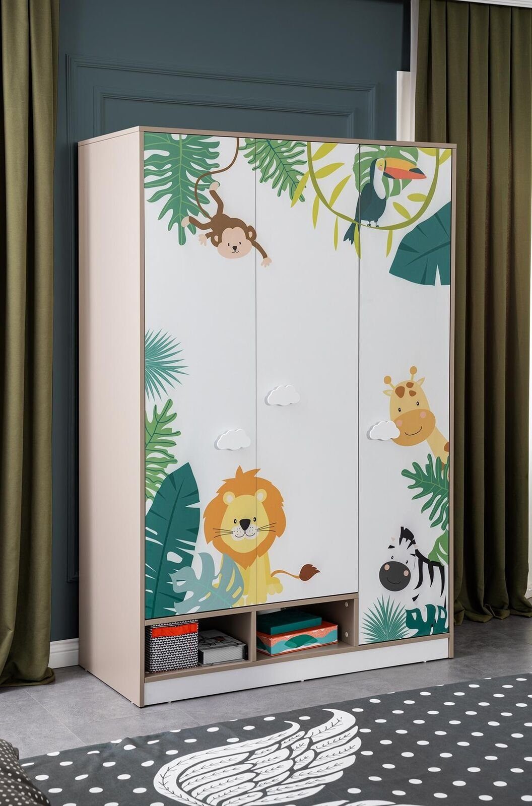 (1-St., Holz Europa Kleiderschrank Modern 1x Made JVmoebel Design in Kinderkleiderschrank Schränke Kleiderschrank) Schlafzimmer Luxus