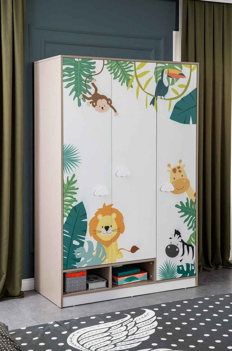 JVmoebel Kinderkleiderschrank Kleiderschrank Modern Luxus Design Schlafzimmer Schränke Holz (1-St., 1x Kleiderschrank) Made in Europa