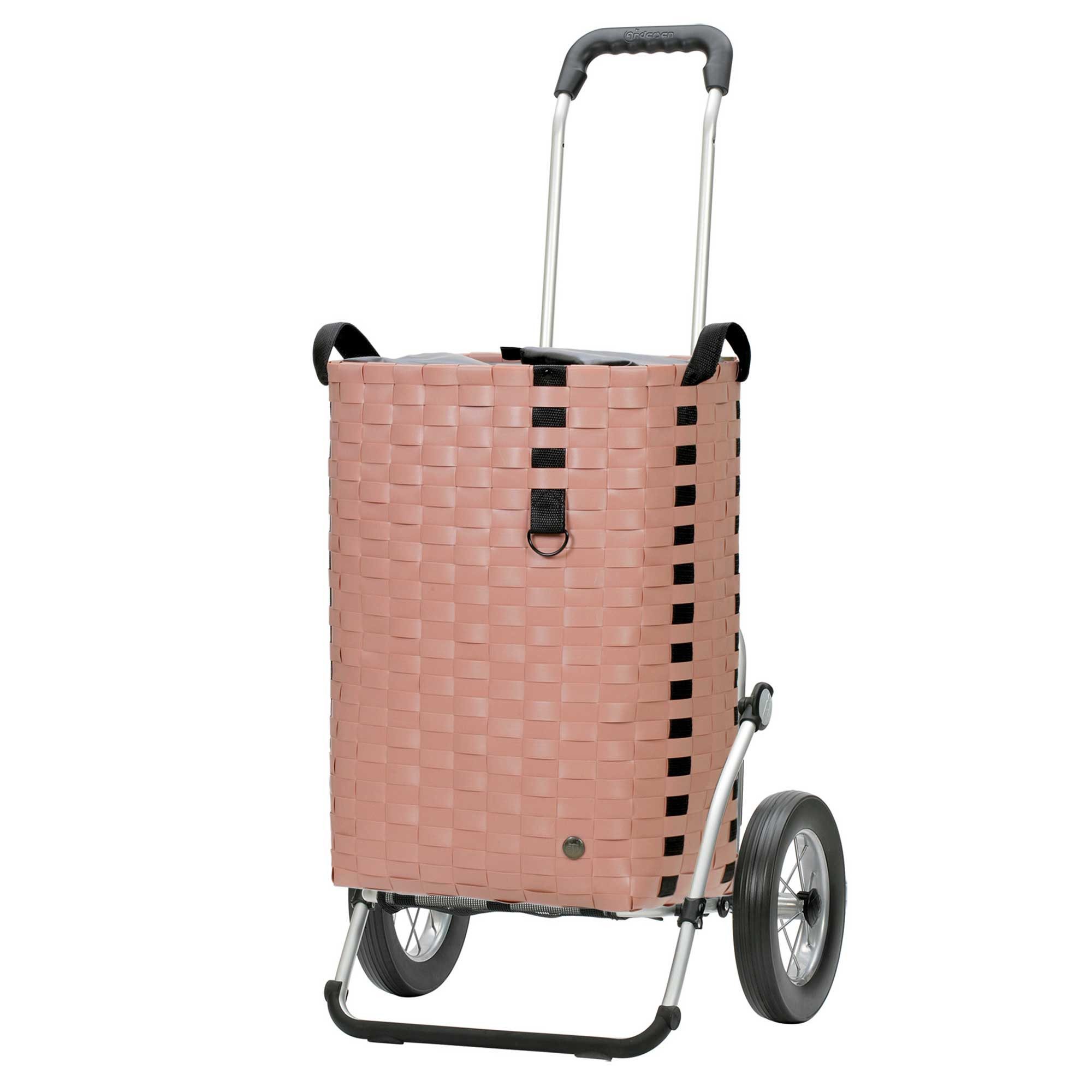Andersen Einkaufstrolley Royal Shopper Silja terra pink, klappbare Ladefläche, belastbar bis 50kg, wasserabweisend