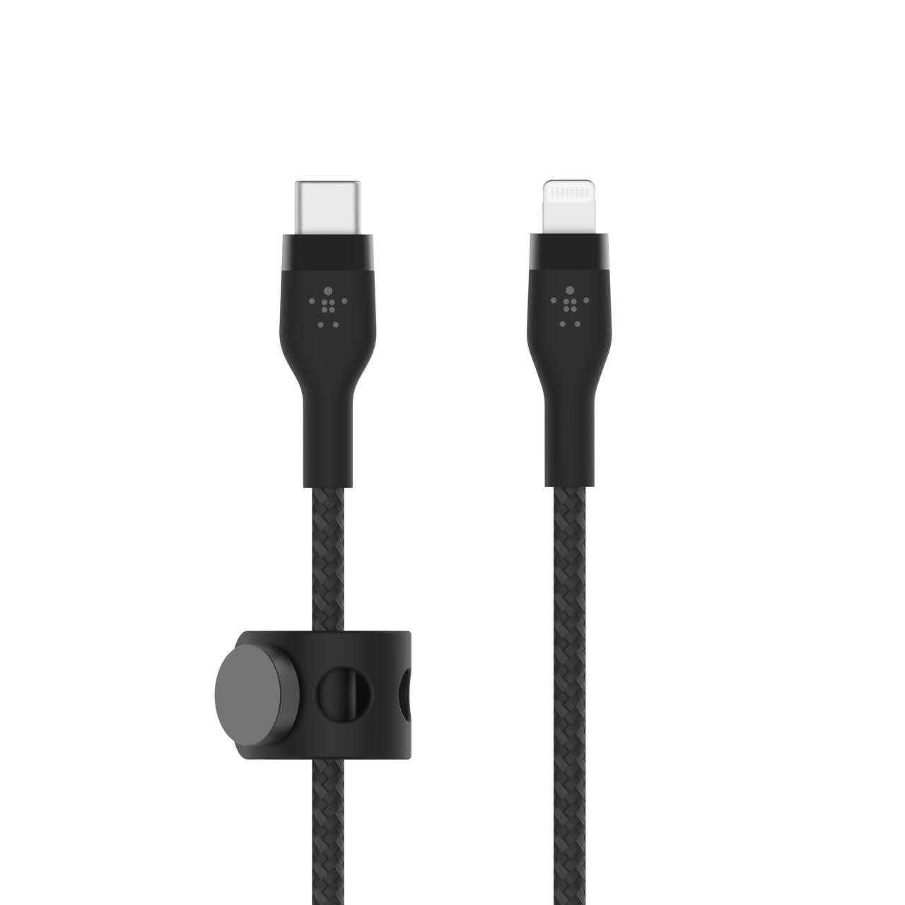 Belkin BoostCharge Pro Flex USB-C-Kabel mit Lightning Con Headset