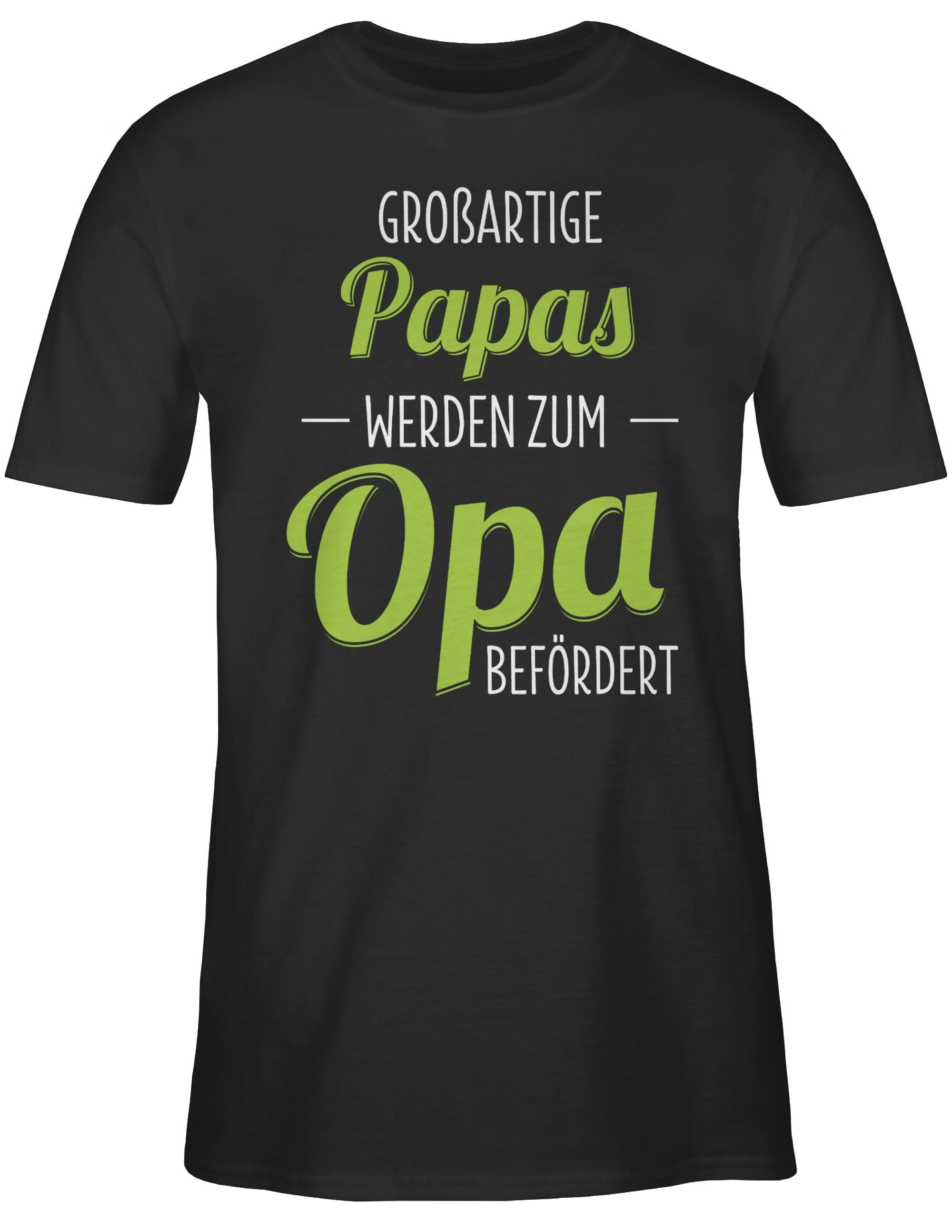 Shirtracer T-Shirt Großartige Papas werden zum Opa befördert Opa Geschenke