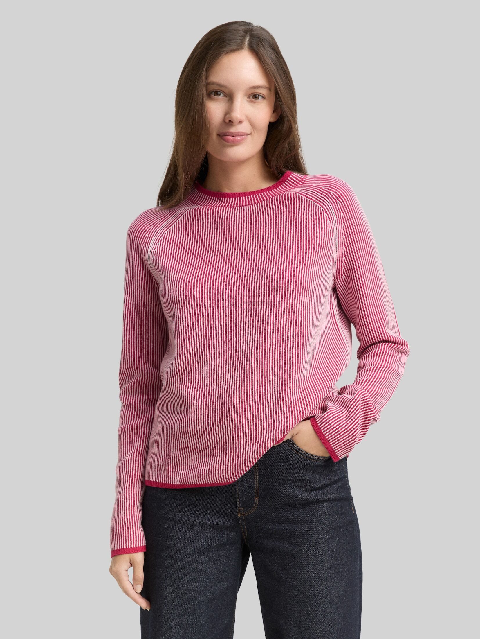 TOM TAILOR Strickpullover Pullover & Strickjacken Strickpullover mit Rundhalsausschnitt
