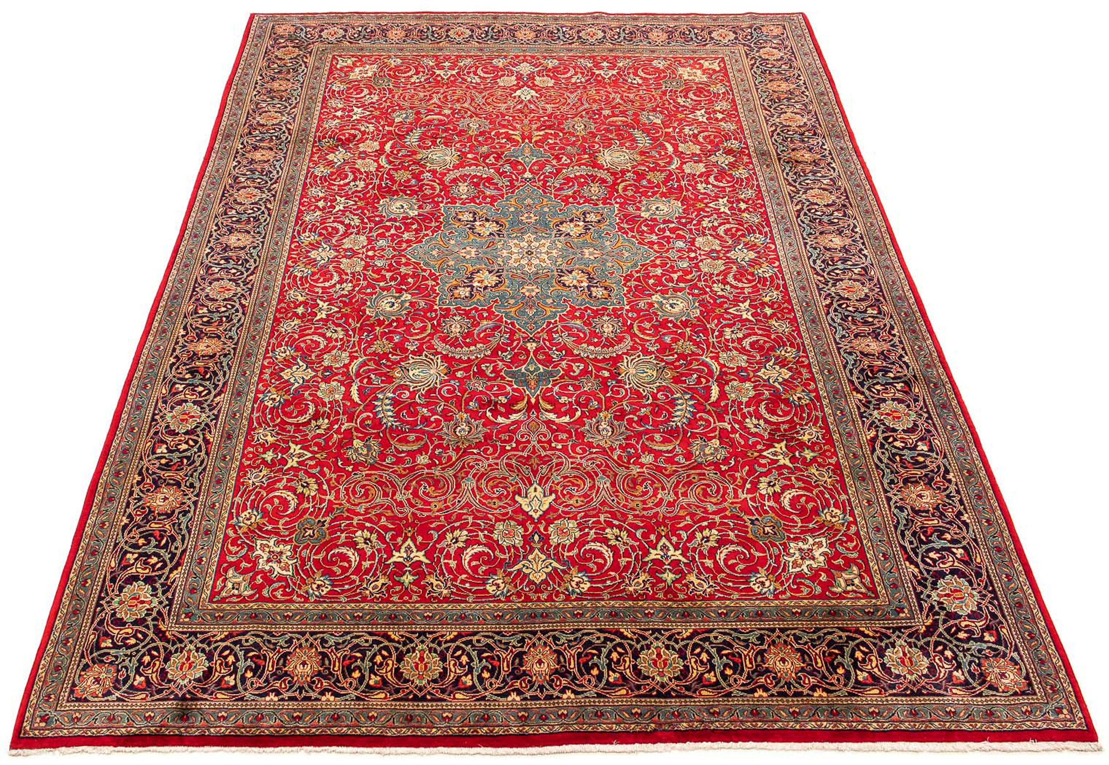 Orientteppich Perser - Classic - 395 x 285 cm - rot, morgenland, rechteckig, Höhe: 10 mm, Wohnzimmer, Handgeknüpft, Einzelstück mit Zertifikat
