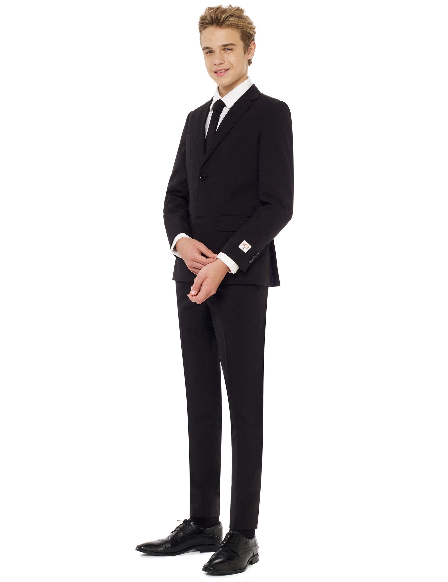 Opposuits Kostüm Mr. Black-Kostüm für Jugendliche Opposuits schwarz