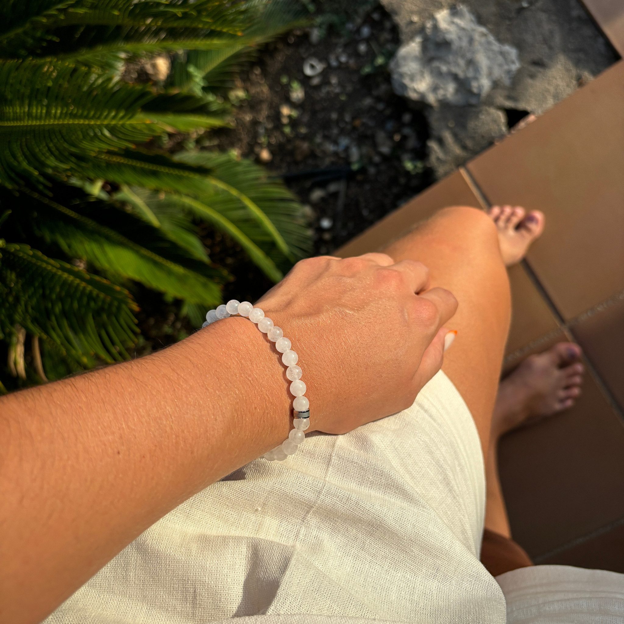 LAVISA Armband Armband 6mm Echte Edelstein Perlen, Kristalle, Heilsteine, O günstig online kaufen