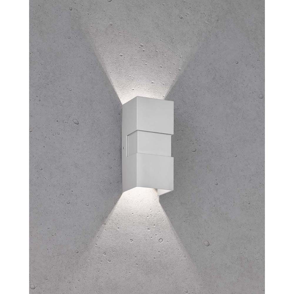 FISCHER & HONSEL Außen-Wandleuchte, LED-Leuchtmittel fest verbaut, Warmweiß, Wandleuchte Außenlampe Fassadenleuchte LED Wandstrahler Up Down
